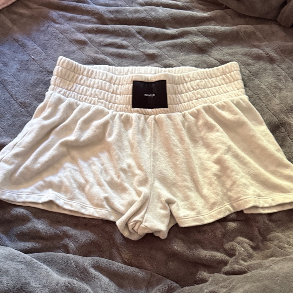 TALENTLESS Womens Boxing Shorts Bone Color